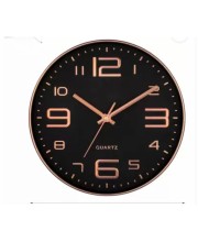 Hitech Sales Modern Classic Quartz Stylish Analog 25 Cm Decorative WallClock Battery Operated Round Easy to Read for Living Room Bedroom Office Kitchen School