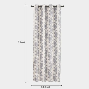 Home Beautiful 5ft. Light Grey Polyester Curtain - (M2757)