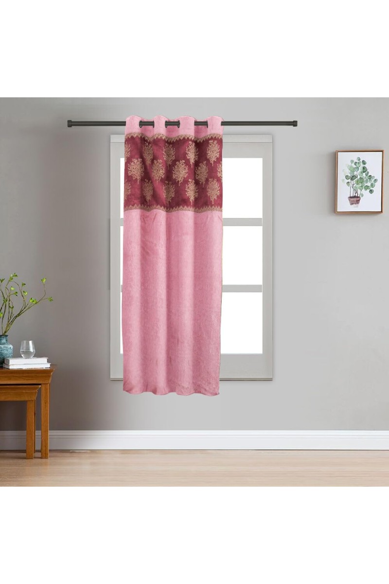 Home Beautiful 5 ft. Pink Polyester Curtain - (M2841)