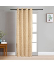 Home Beautiful 7ft. Light Beige Printed Eyelet Curtains - (M2756)