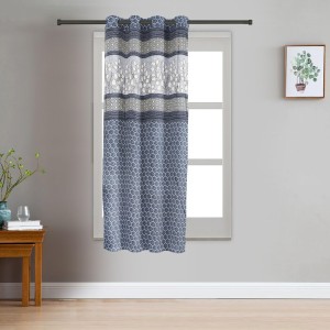 Home Beautiful 5 ft. Blue Polyester Curtain - (M2780)