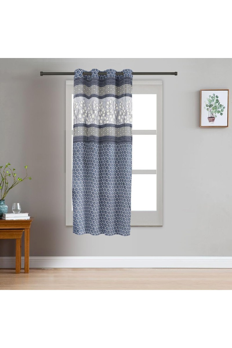 Home Beautiful 5 ft. Blue Polyester Curtain - (M2780)