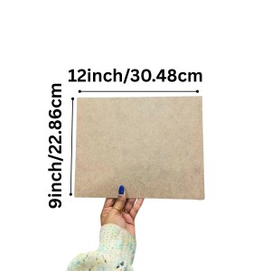 MDF Board Sheet 3 mm for Arts & Crafts | Premium Plain MDF Wood Sheets for Painting, Resin Art, Mandala, Pyrography, Decoupage & Lamination | 9 x 12 Inch | Pack of 10 (9x12)