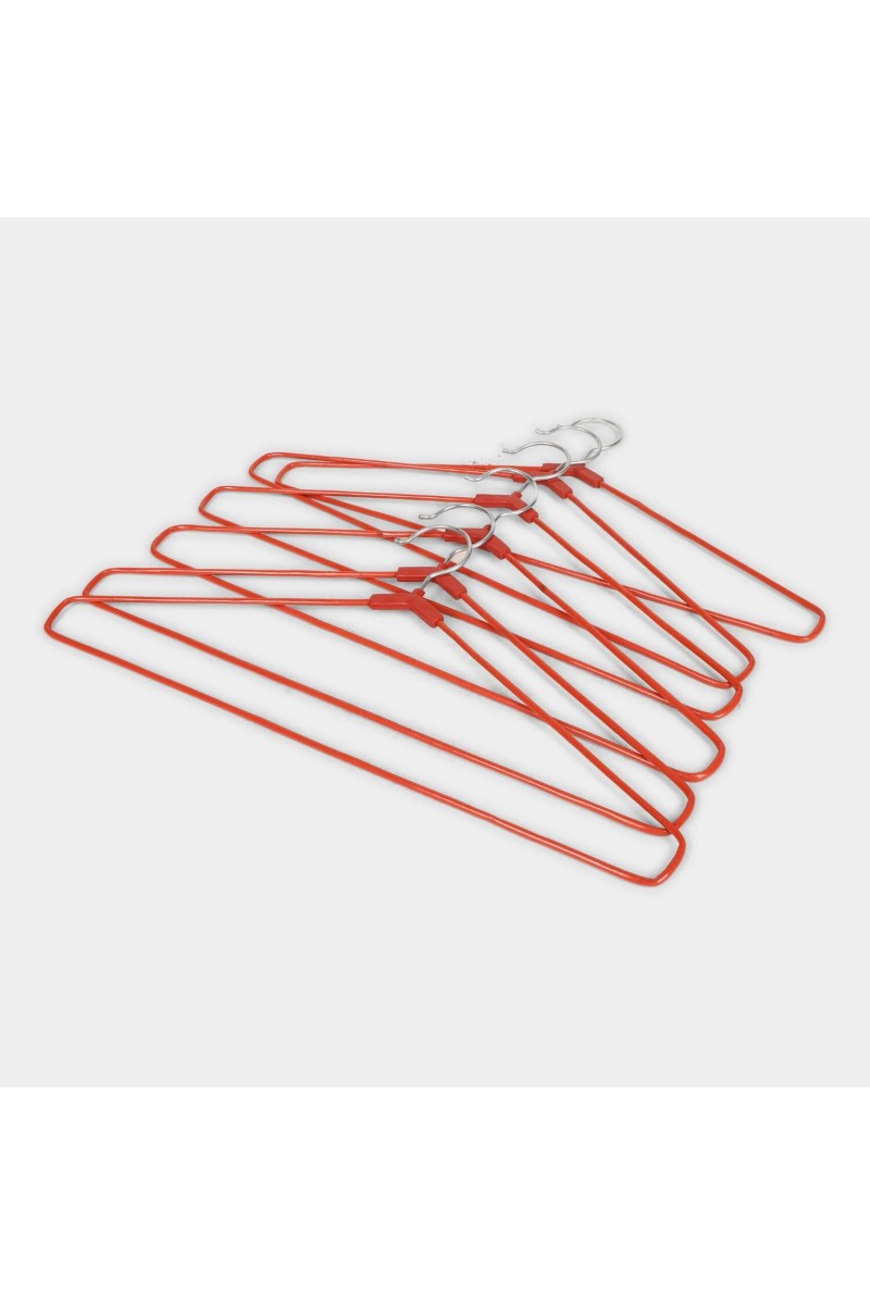 Steel Cloth Hanger Set of 6 40 X 20 cm (Pack of 6)