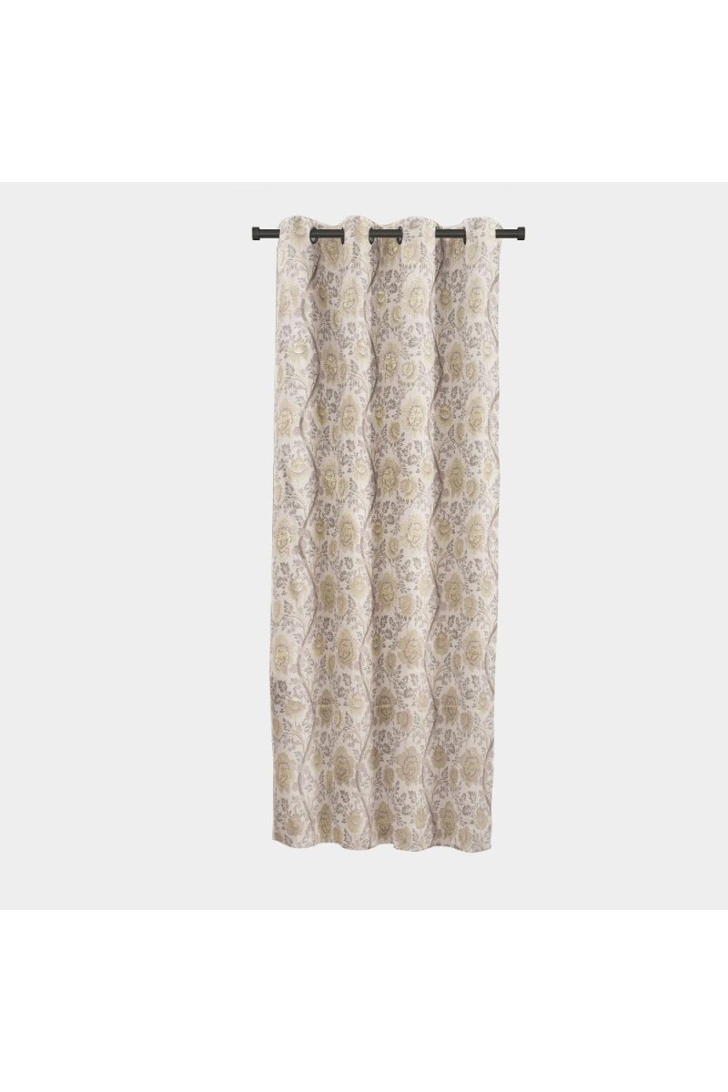 Home Beautiful 5 ft. Light Grey Polyester Curtain - (M2782)