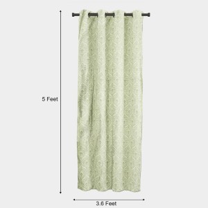 Home Beautiful 5ft. Light Green Polyester Curtain - (M2759)