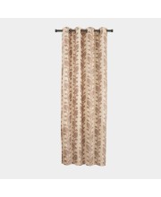 Home Beautiful 7ft. Soft Beige Printed Eyelet Curtains - (M2755)