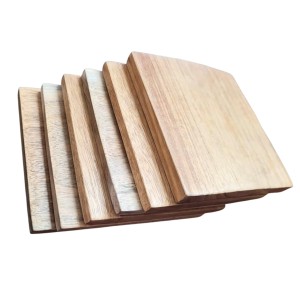 Natural Wooden Square Lid for Glass Tumblers and Carafes – Airtight Drink Cover Pack of 6| Multipurpose Wooden Lid Coaster Combo for Home & Kitchen (6)