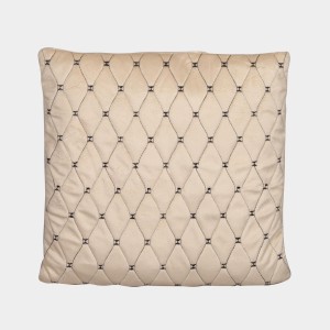 Home Beautiful Beige Velvet Cushion Cover