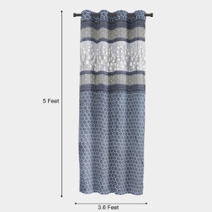 Home Beautiful 5 ft. Blue Polyester Curtain - (M2780)