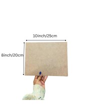 MDF Board Sheet 3 mm for Arts & Crafts | Premium MDF Wood Sheets for Painting, Resin Art, Mandala, Pyrography & Decoupage,Lamination | 8 x 10 Inch | Pack of 10