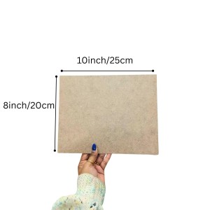 MDF Board Sheet 3 mm for Arts & Crafts | Premium MDF Wood Sheets for Painting, Resin Art, Mandala, Pyrography & Decoupage,Lamination | 8 x 10 Inch | Pack of 10