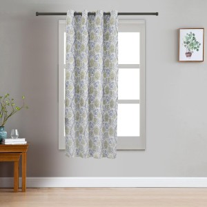 Home Beautiful 5 ft. Light Blue Polyester Curtain - (M2806)