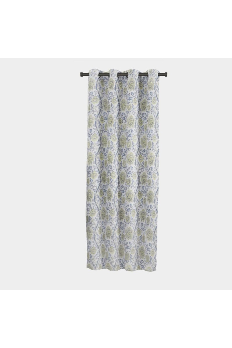 Home Beautiful 5 ft. Light Blue Polyester Curtain - (M2806)