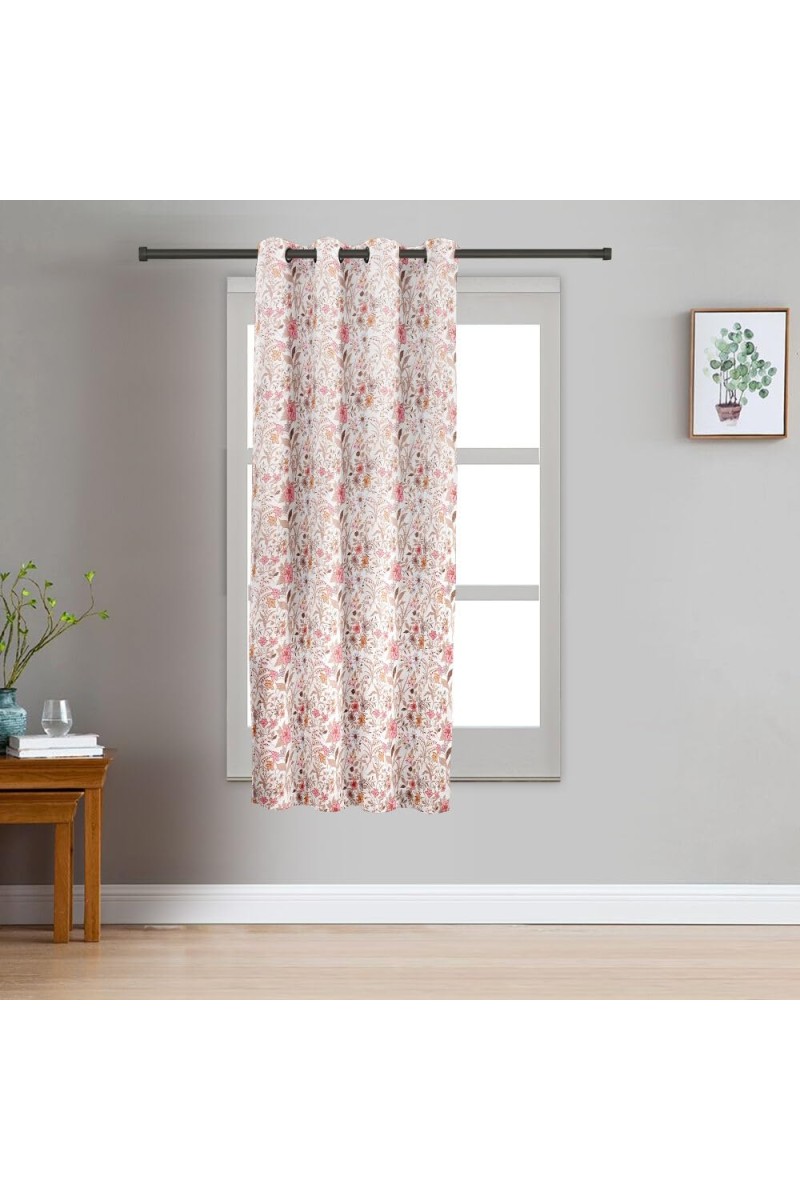 Home Beautiful 5 ft. Pink Polyester Curtain - (M2837)