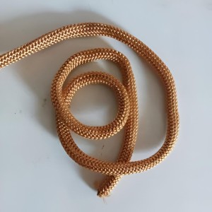 HiTechMart Golden Braided Nylon Rope – Durable, Heavy-Duty Multipurpose Cord for DIY Crafts, Decoration, Outdoor, and Industrial Use – Strong & Flexible Twisted Rope – 7 Metre Length