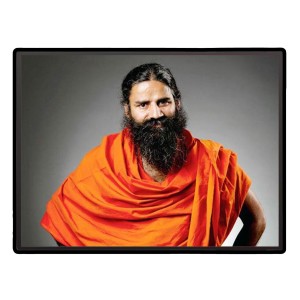 Baba Ramdev Laminated Photo - 11x13 Inches, Divine Blessings for Home & Office and Temple Decoration