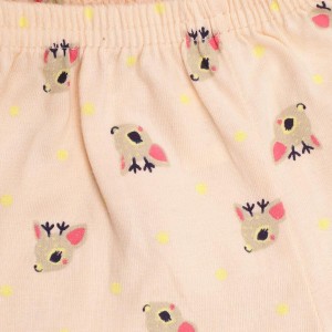 Infant Girls' 100% Cotton Short Set – Soft Breathable Summer Outfit for Baby and Toddler Girls, 2-Piece Clothing Set (Peach, 0-6 Months)