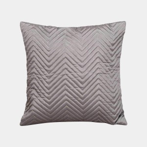 Home Beautiful Grey Microfiber Cushion Cover