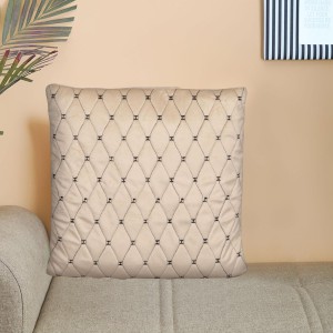 Home Beautiful Beige Velvet Cushion Cover