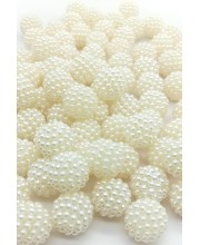 HiTechMart 10mm Round Dotted Ball Shaped Creamy White Pearl Plastic Beads for Jewelry, Arts & Crafts, Embroidery, Bracelets - Women, Girls & Kids. (Pack of 100) HiTechMart 10mm Round Dotted Ball Shaped Creamy White Pearl Plastic Beads for Jewelry, Arts & Crafts, Embroidery, Bracelets - Women, Girls & Kids. (Pack of 100)