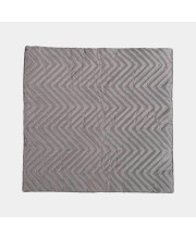 Home Beautiful Grey Microfiber Cushion Cover