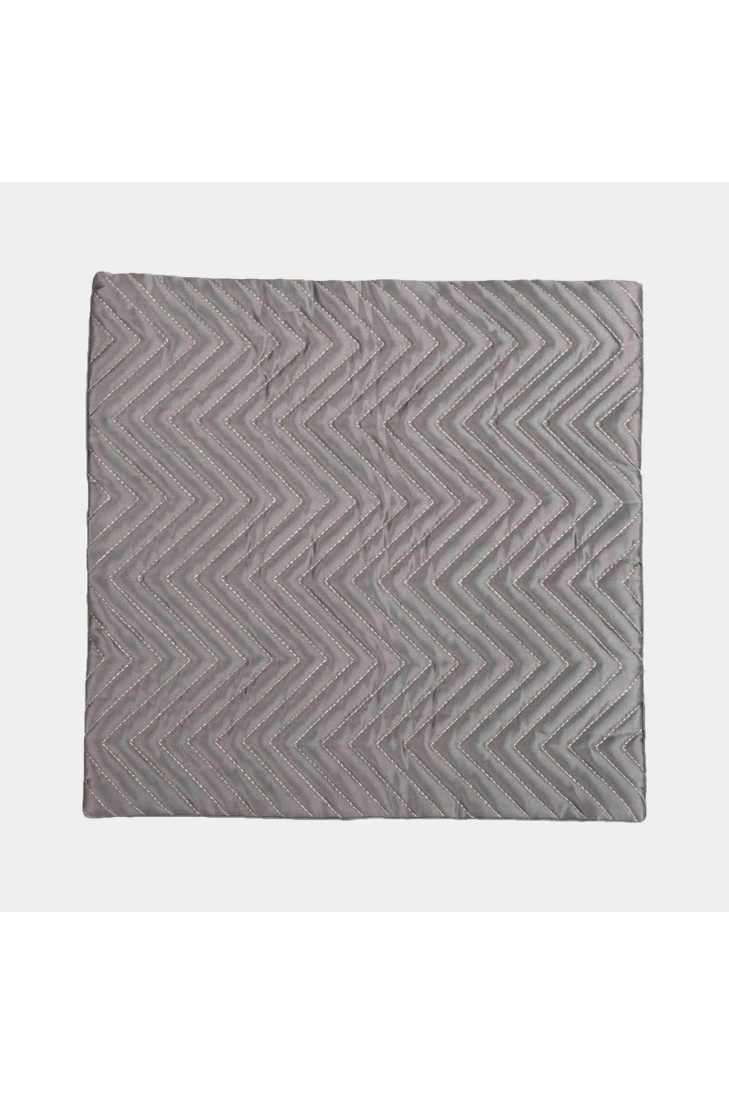 Home Beautiful Grey Microfiber Cushion Cover