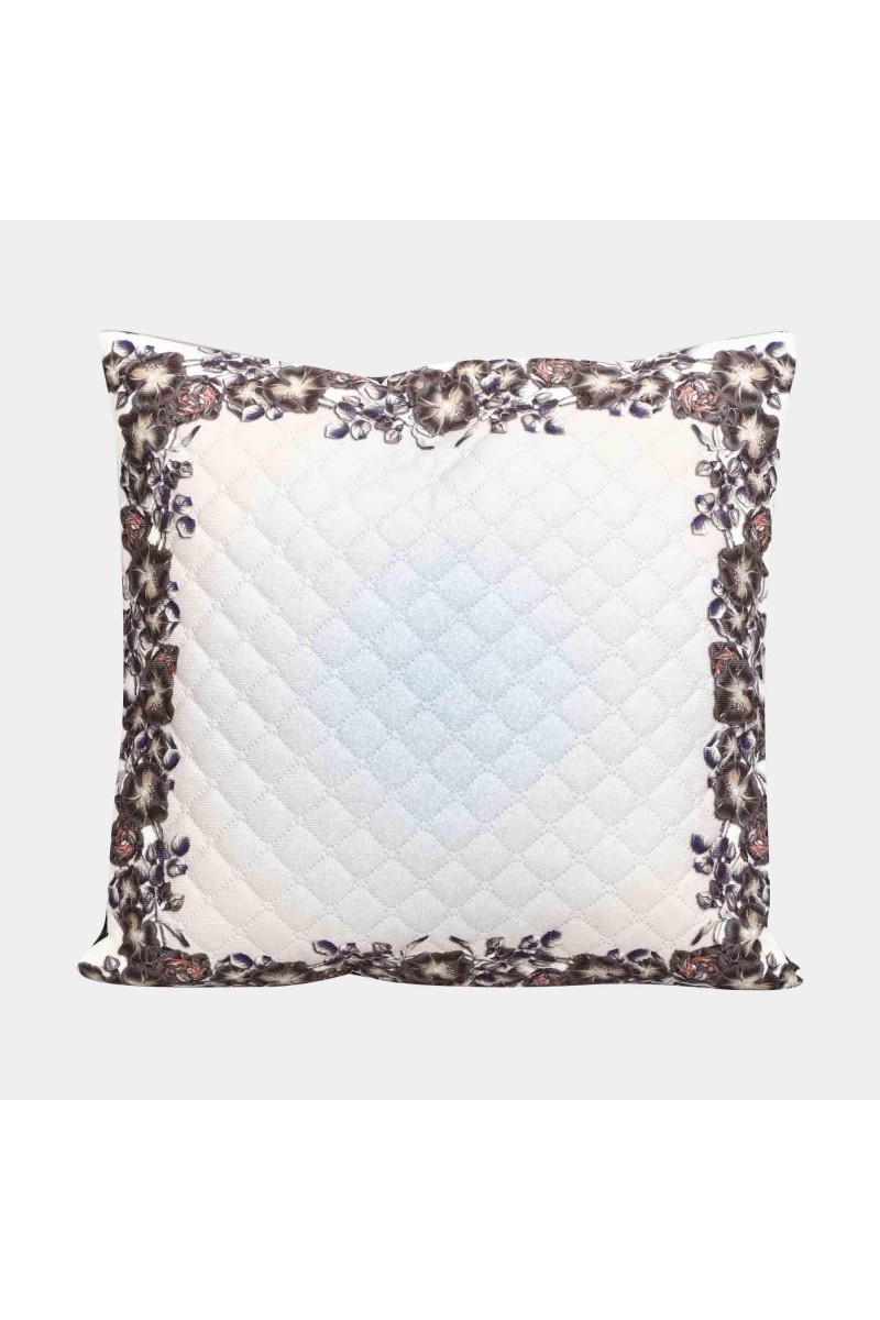 Home Beautiful White Microfiber Cushion Cover