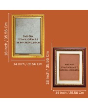 God Shri Veerabhadra Photo Frame - 14x18 Inches, Brown Wooden Frame for Home, Office & Temple Decoration