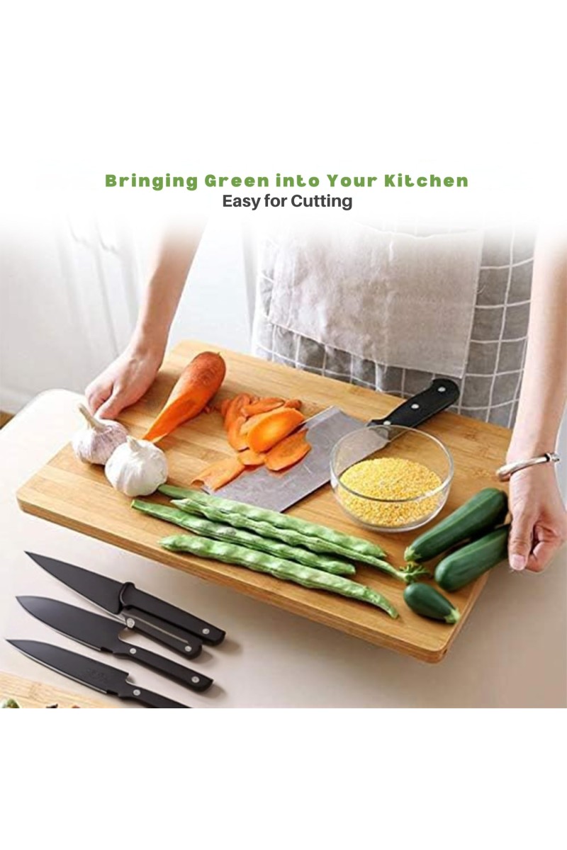 Wooden Cutting Board Multipurpose Used This Board, Vegetables, Fruits & Cheese, for Kitchen Use, BPA Free, Eco-Friendly, Anti-Microbial (Size 13 Inches/ 9Inches)