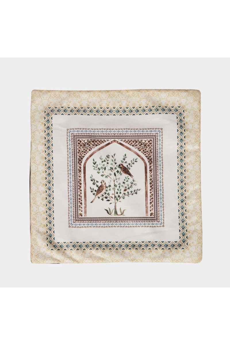 Home Beautiful White Polyester Cushion Cover