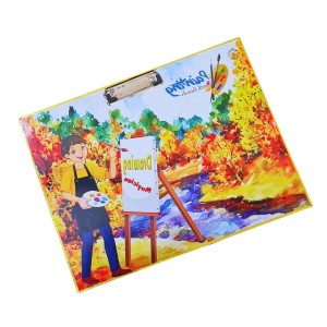 Drawing Board with Large Drawing Notebook, 10 Drawing Pencils + 1 Writing Pencil, 3 Erasers, 1 Sharpener, 12 Shades Crayon, 12 Shades Sketchpen Set, 15 cm Scale, 2-Lid Pencil Box