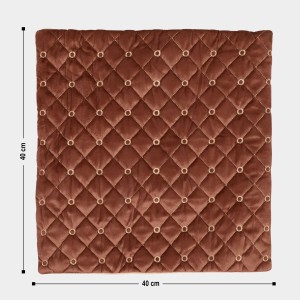 Home Beautiful Brown Velvet Cushion Cover