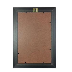 Jay Swaminarayan Photo Frame - 12x16 Inches, Brown Wooden Frame for Home, Office & Temple Decoration