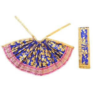 HiTechMart Designer Dress for Laddu Gopal | Matarani Dress for Durga, Laxmi, Radha Rani | Lehenga Patka/Chunari for Goddess Idols | God Clothes for Matarani & Devi Murti Shringar
