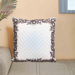 Home Beautiful White Microfiber Cushion Cover