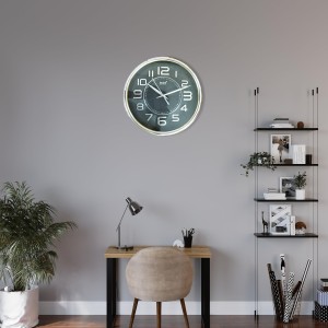 Hitech Sales Classic Quartz Stylish Designed Analog 28 Cm Decorative Weatherproof Latest WallClock Battery Operated Round Easy to Read for Living Room Bedroom Office Kitchen School