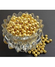 HiTechMart Gold-Plated Round Spacer Beads – Small Plastic Craft Beads for Jewelry Making, DIY Bracelets, Necklaces & Decorations (Bulk Pack) (100) HiTechMart Gold-Plated Round Spacer Beads – Small Plastic Craft Beads for Jewelry Making, DIY Bracelets, Necklaces & Decorations (Bulk Pack) (100)