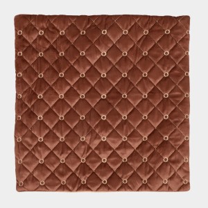Home Beautiful Brown Velvet Cushion Cover