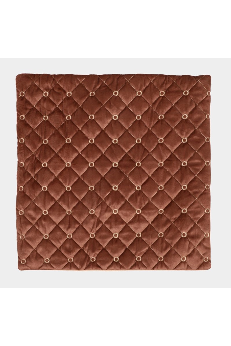 Home Beautiful Brown Velvet Cushion Cover