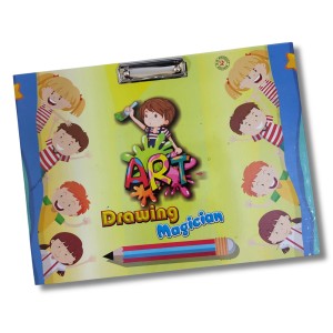 Hi Tech Sales, Excellent Quality Examination Pad || Wooden Drawing Board for Kids/Students, Girls & Boys || Stainless Steel Clip, Plain MDF Hard Board Writing Pad(A3 Size) (Yellow)