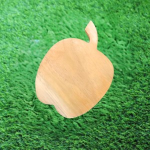 Apple Shape Wooden coaters – Natural Wooden MDF Shapes for DIY Crafts, Painting, Resin Art & Decoration (Pack of 2)