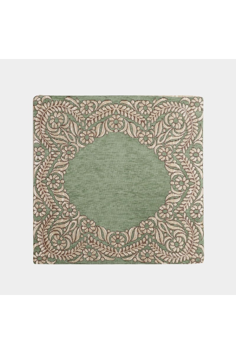 Home Beautiful Green Polyester Cushion Cover