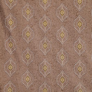 Home Beautiful 7ft. Brown Printed Eyelet Curtains - (M2760)