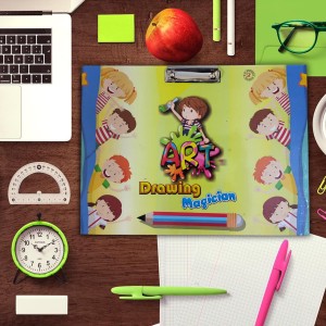 Hi Tech Sales, Excellent Quality Examination Pad || Wooden Drawing Board for Kids/Students, Girls & Boys || Stainless Steel Clip, Plain MDF Hard Board Writing Pad(A3 Size) (Yellow)