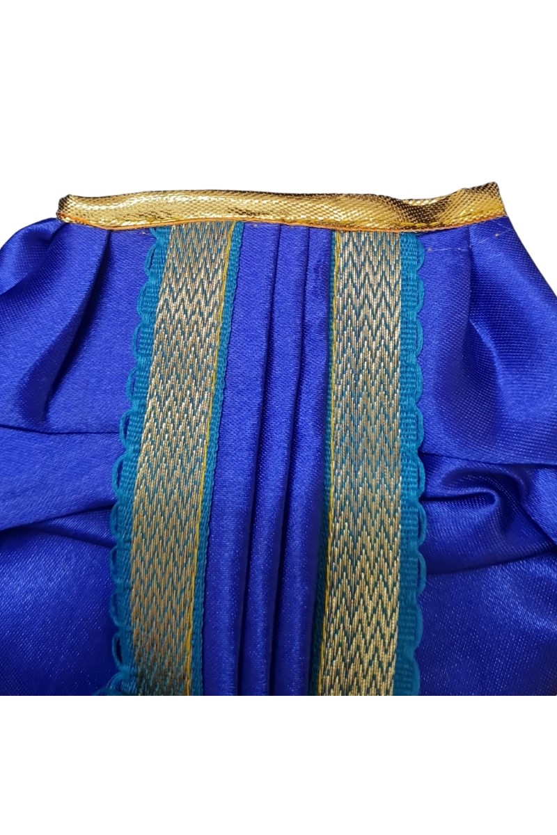HiTechMart Elegant Laddu Gopal Dress with Patka – Designer Poshak for Bal Gopal/Krishna Idol – Traditional Outfit for Janmashtami, Pooja & Festival Decoration