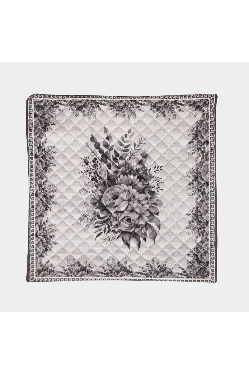 Home Beautiful Grey Polyester Cushion Cover