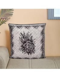 Home Beautiful Grey Polyester Cushion Cover