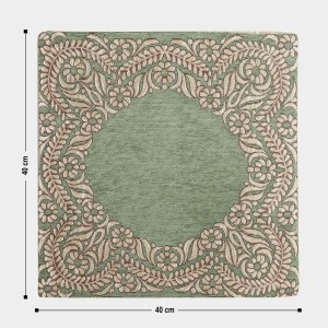 Home Beautiful Green Polyester Cushion Cover