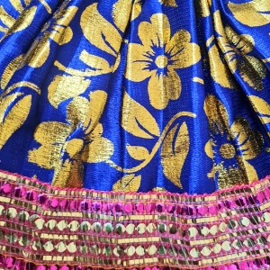 HiTechMart Designer Dress for Laddu Gopal | Matarani Dress for Durga, Laxmi, Radha Rani | Lehenga Patka/Chunari for Goddess Idols | God Clothes for Matarani & Devi Murti Shringar